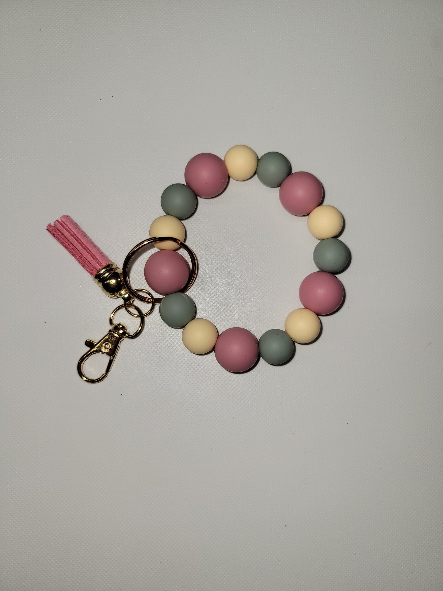 Silicone Bead Keychain RTS